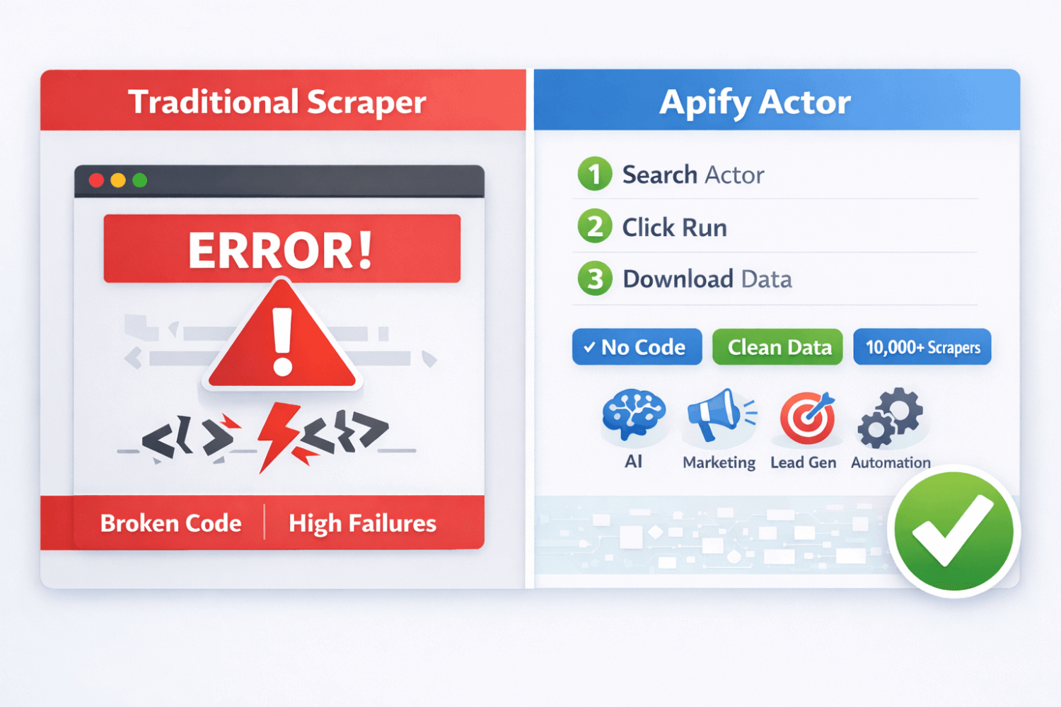 Apify vous permet d'obtenir de nouvelles données Web, sans écrire une seule ligne de code