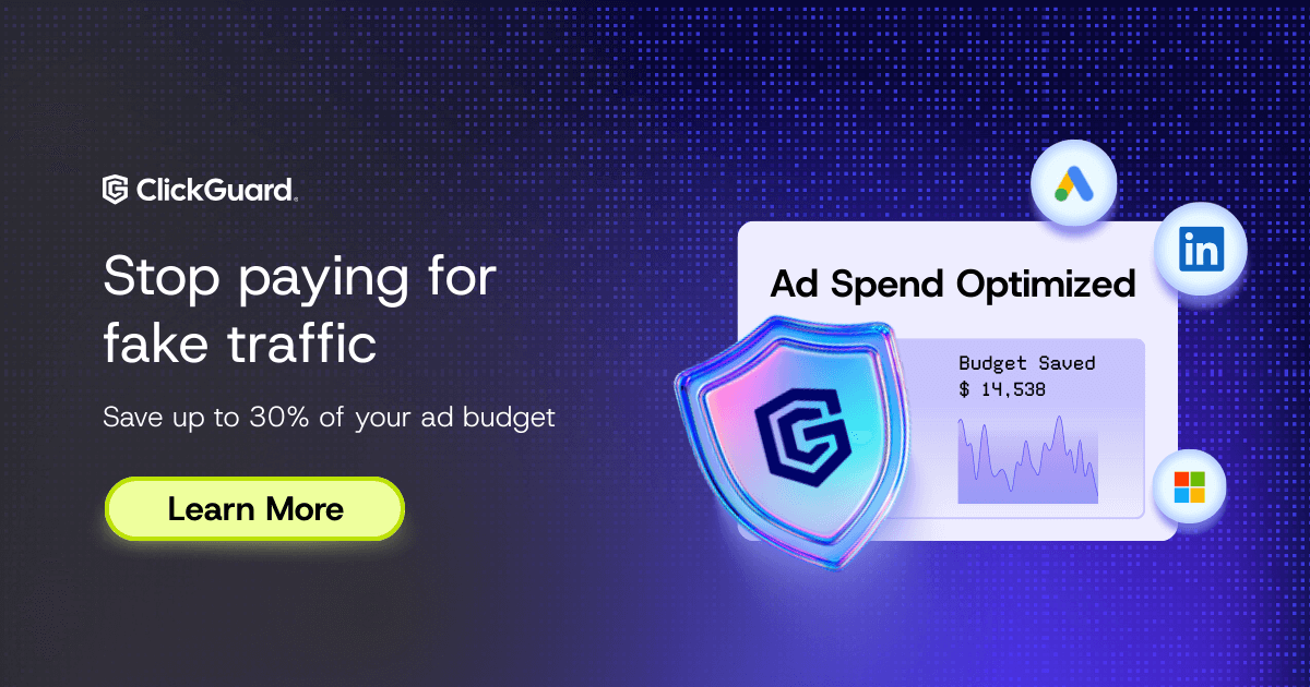 Arrêtez de gaspiller votre budget publicitaire : laissez l'IA de ClickGUARD bloquer les faux clics et protéger chaque campagne en temps réel.