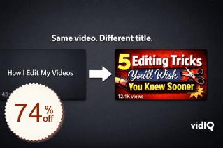 vidIQ Discount Coupon Code