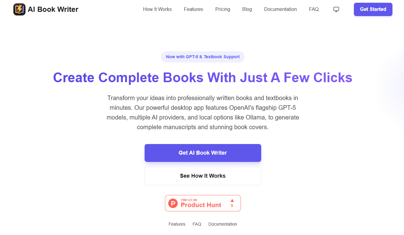 AI Book Writer Screenshot