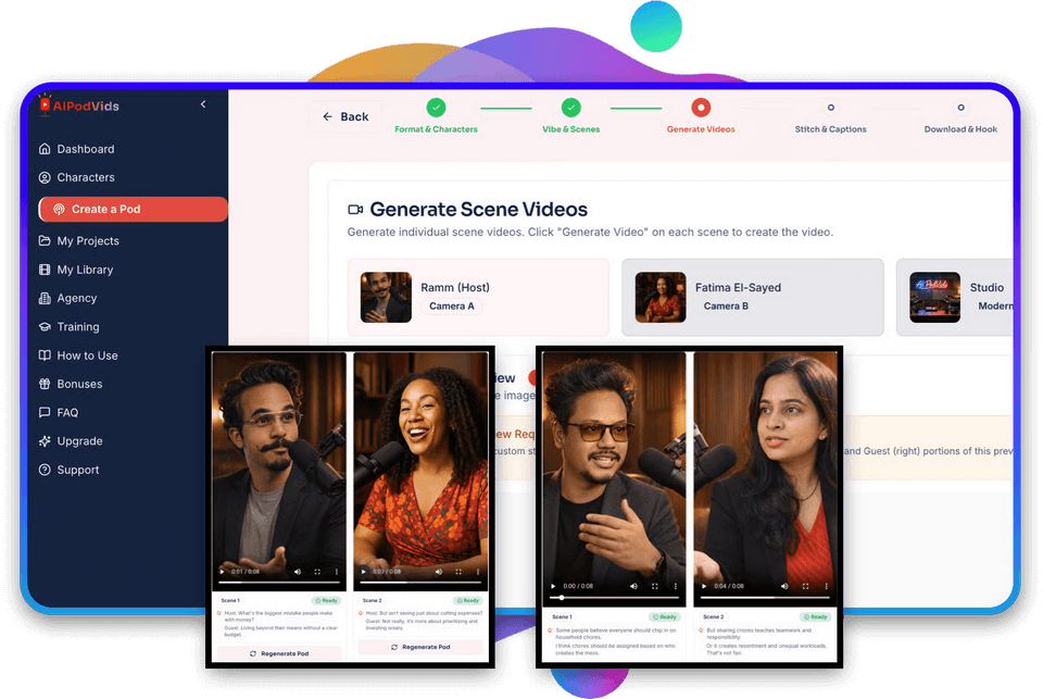 AI PodVids Screenshot