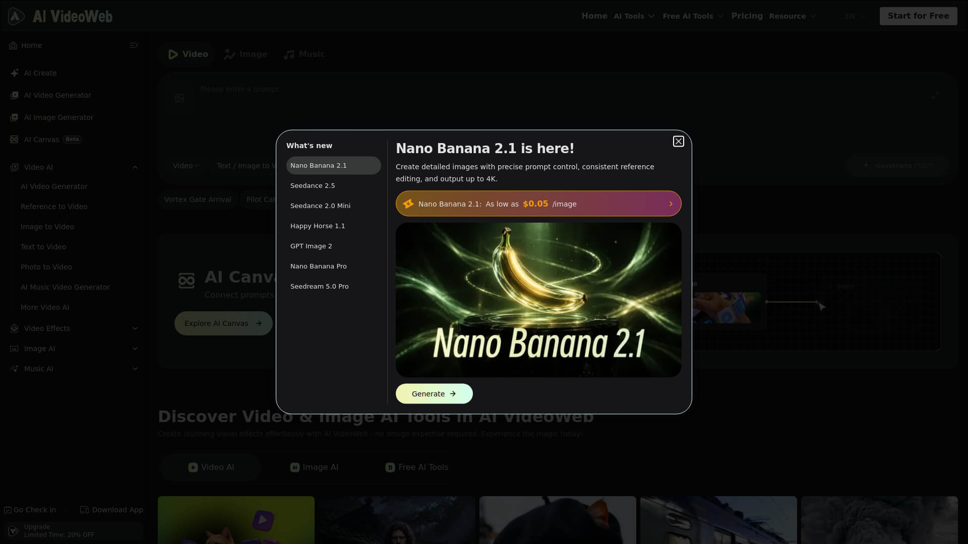AI VideoWeb Screenshot
