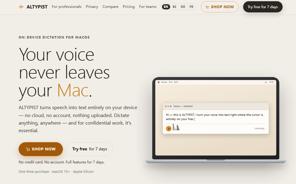 ALTYPIST Screenshot