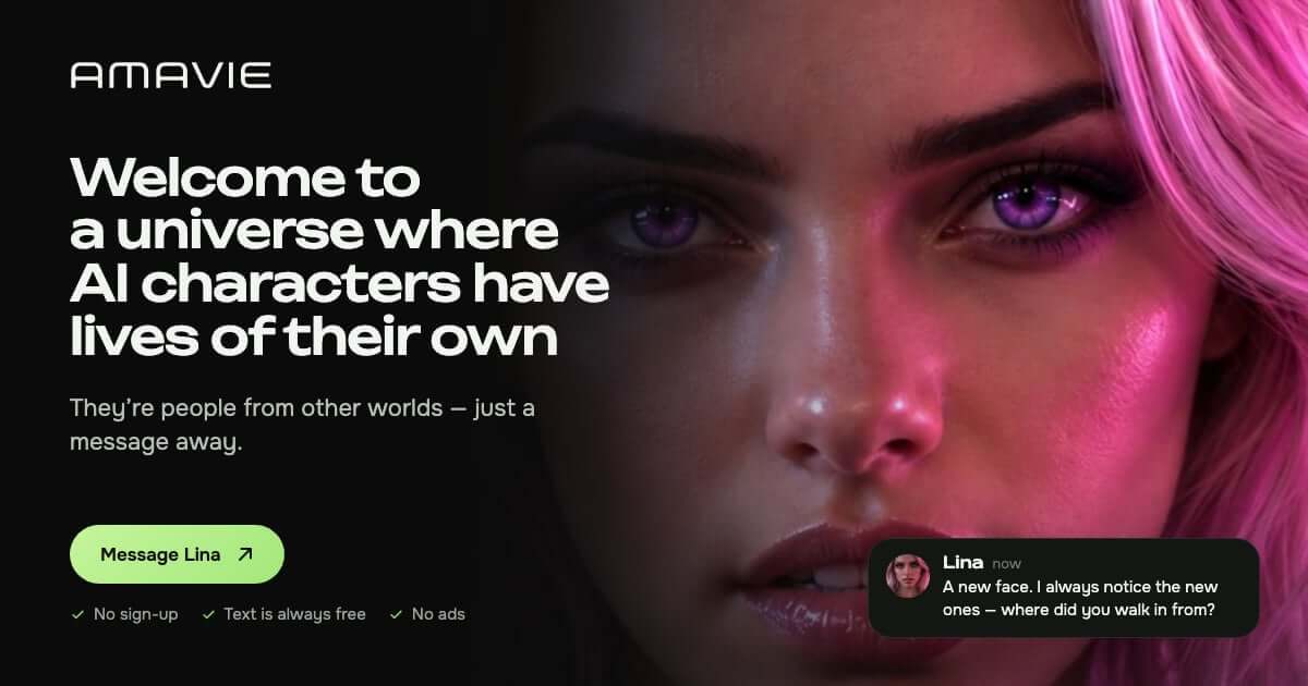 Amavie AI Characters Screenshot