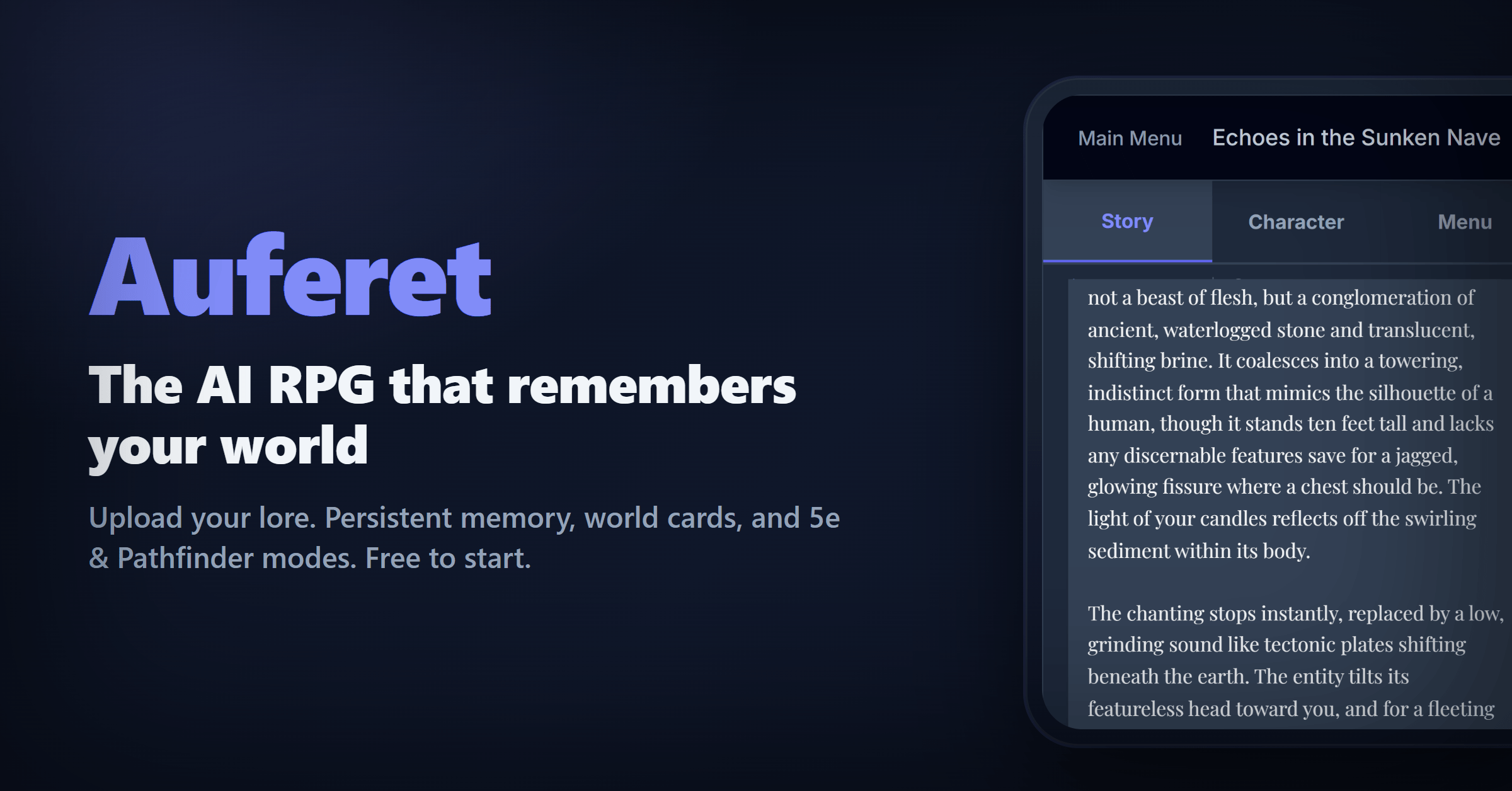 Auferet Screenshot