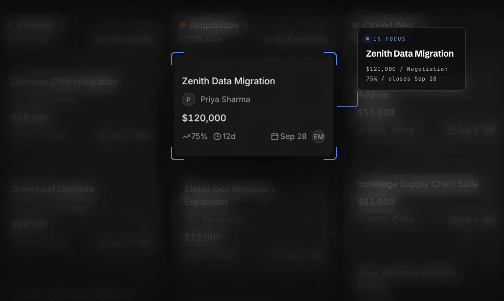 AutomateNexus CRM Screenshot
