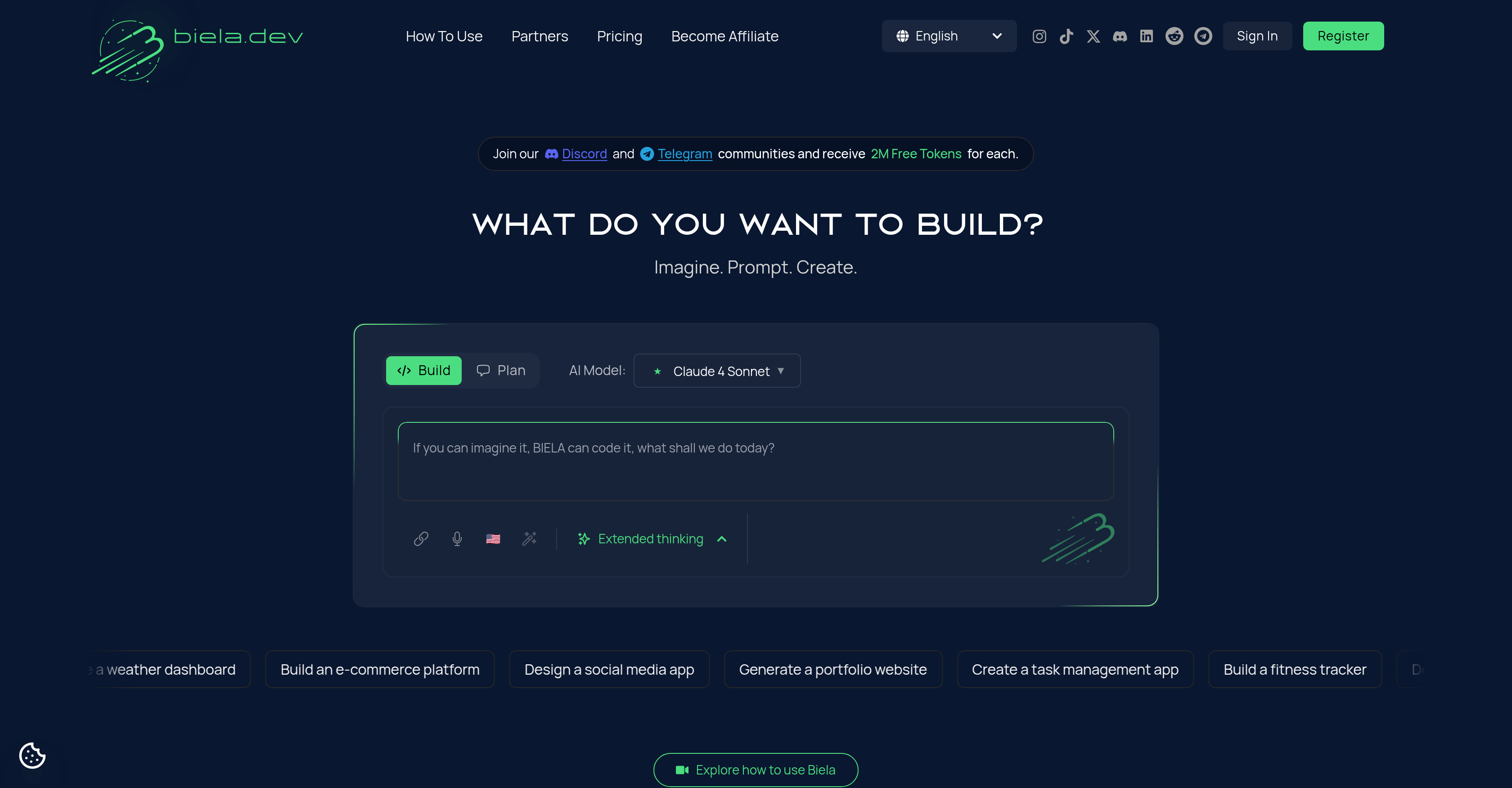 Biela.dev Screenshot