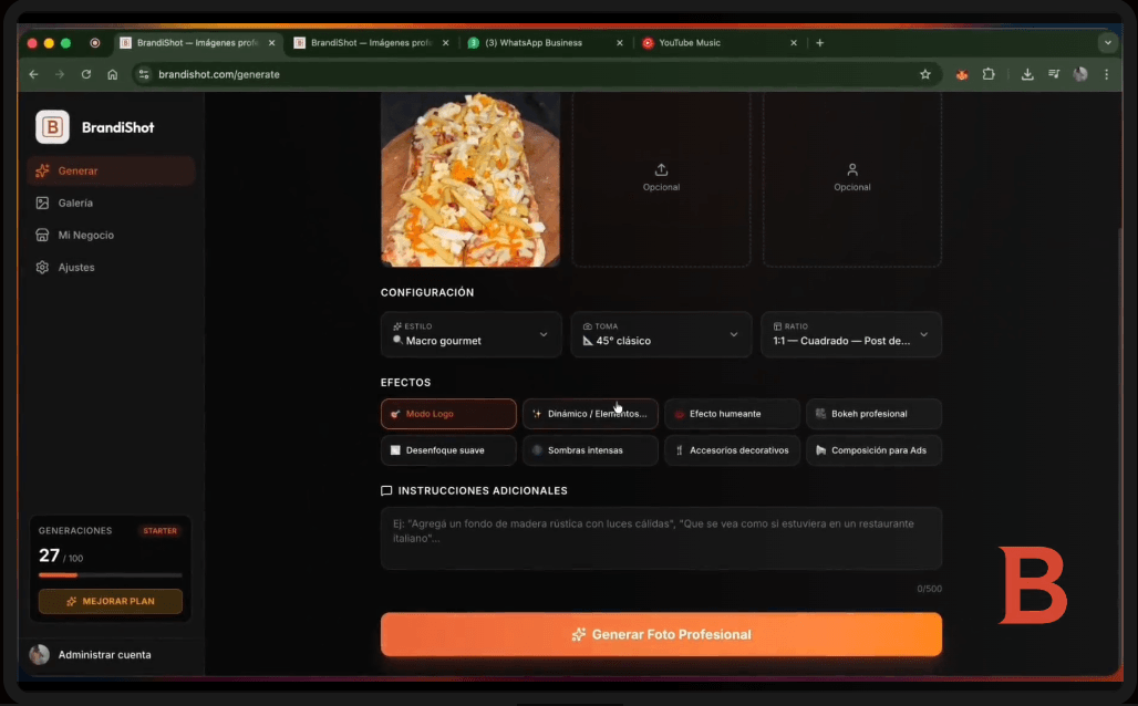 BrandiShot Screenshot
