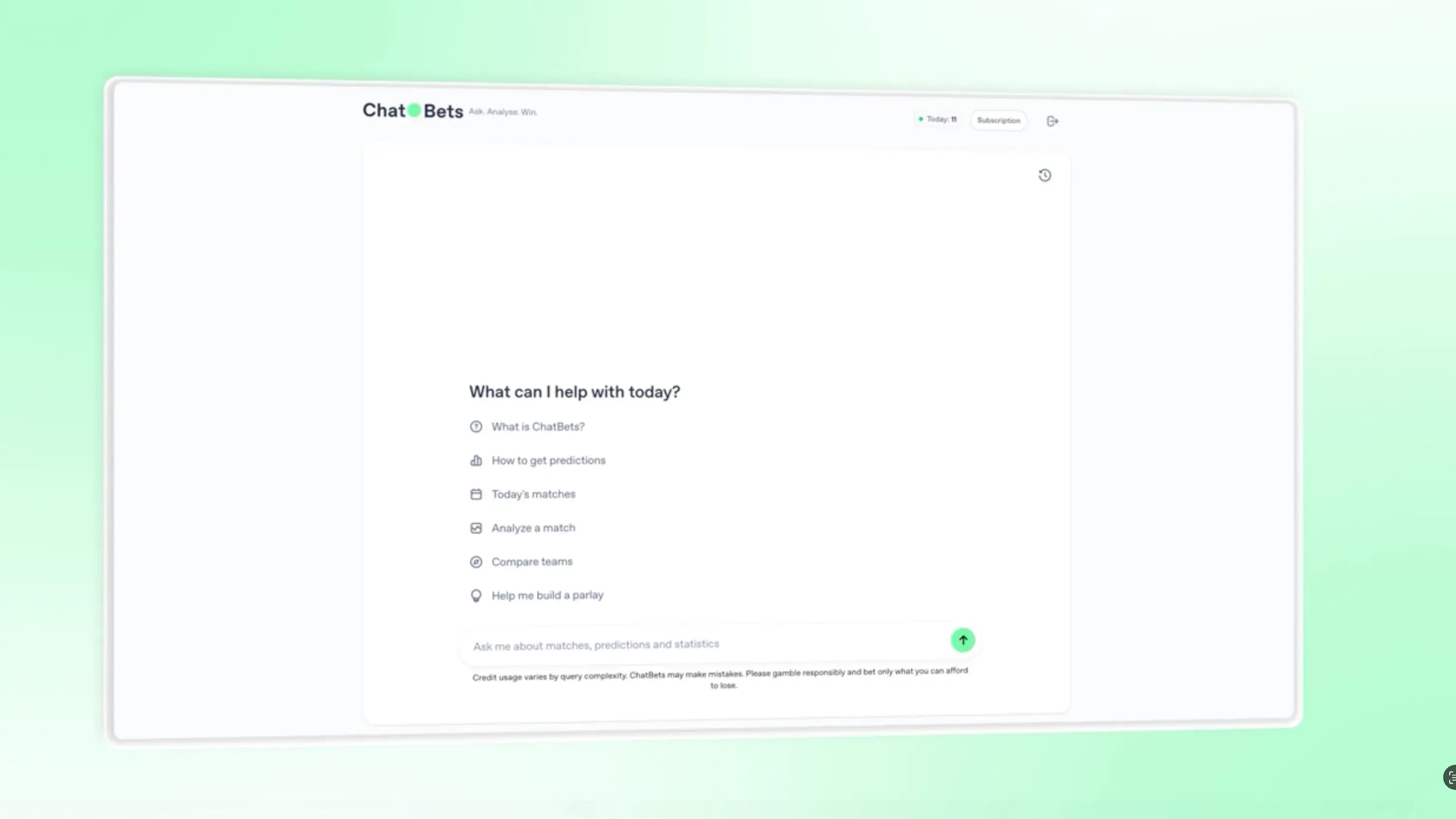 ChatBets Screenshot