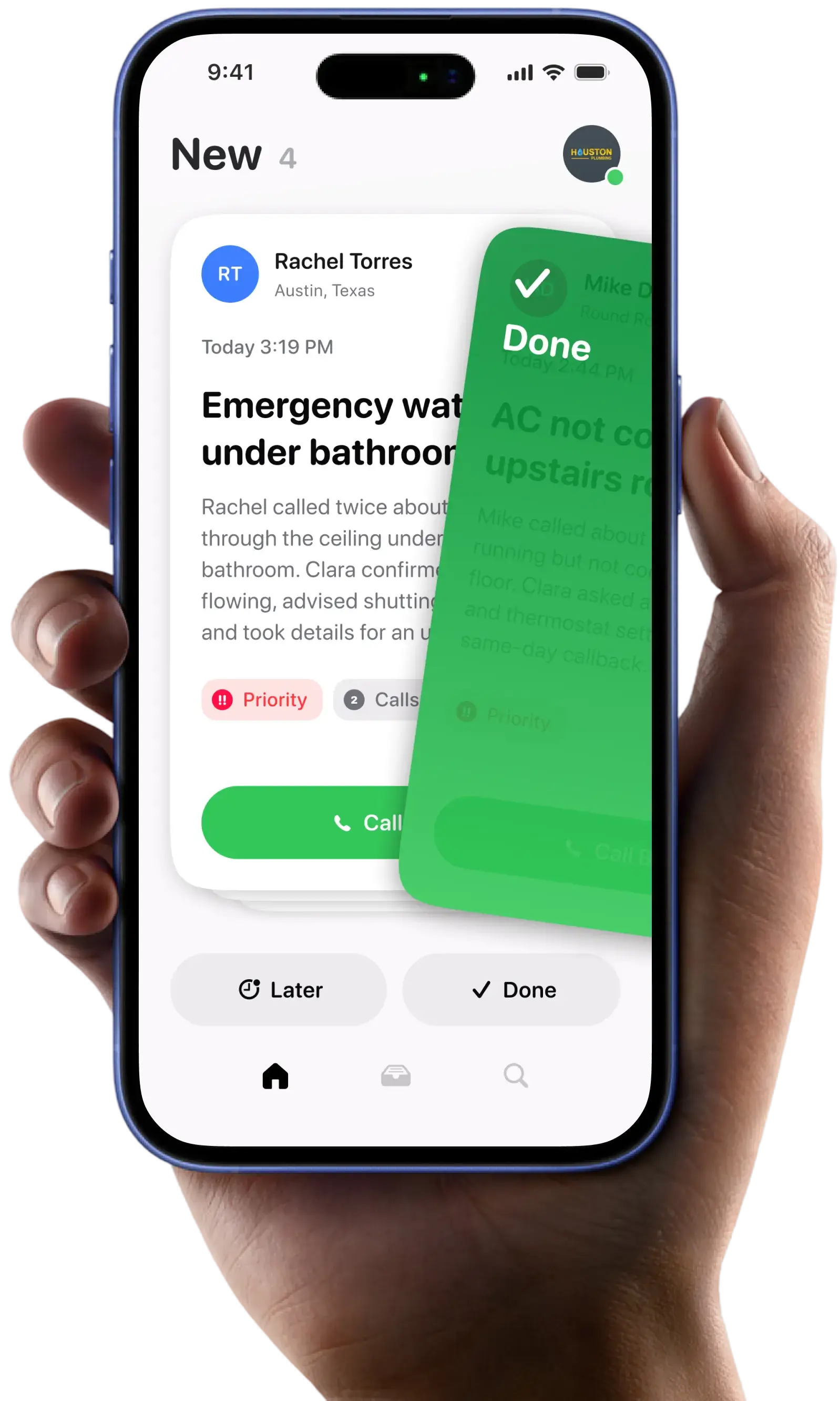 Clara AI Receptionist Screenshot