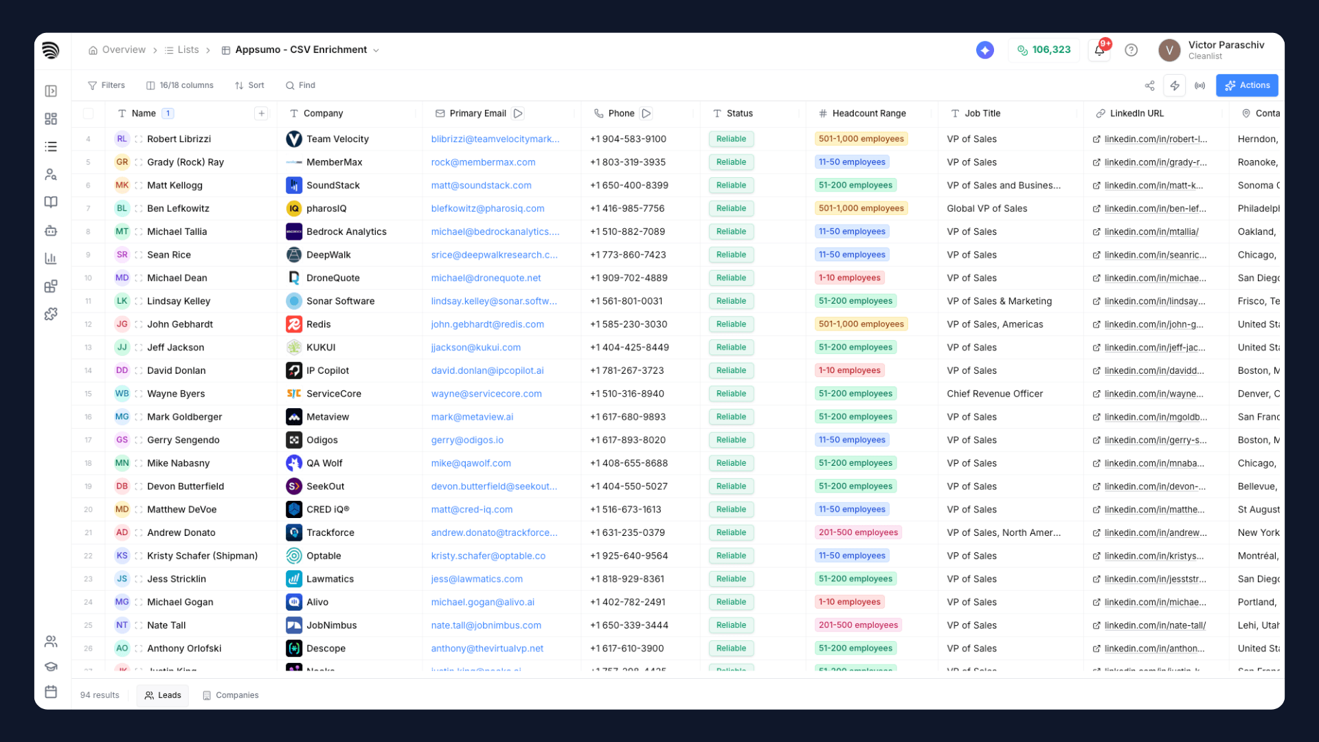 Cleanlist Screenshot