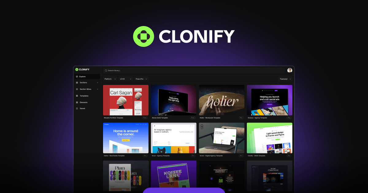Clonify.io Screenshot