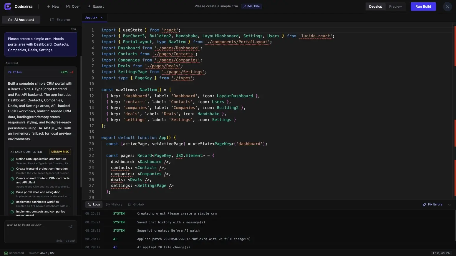 Codexirra Screenshot
