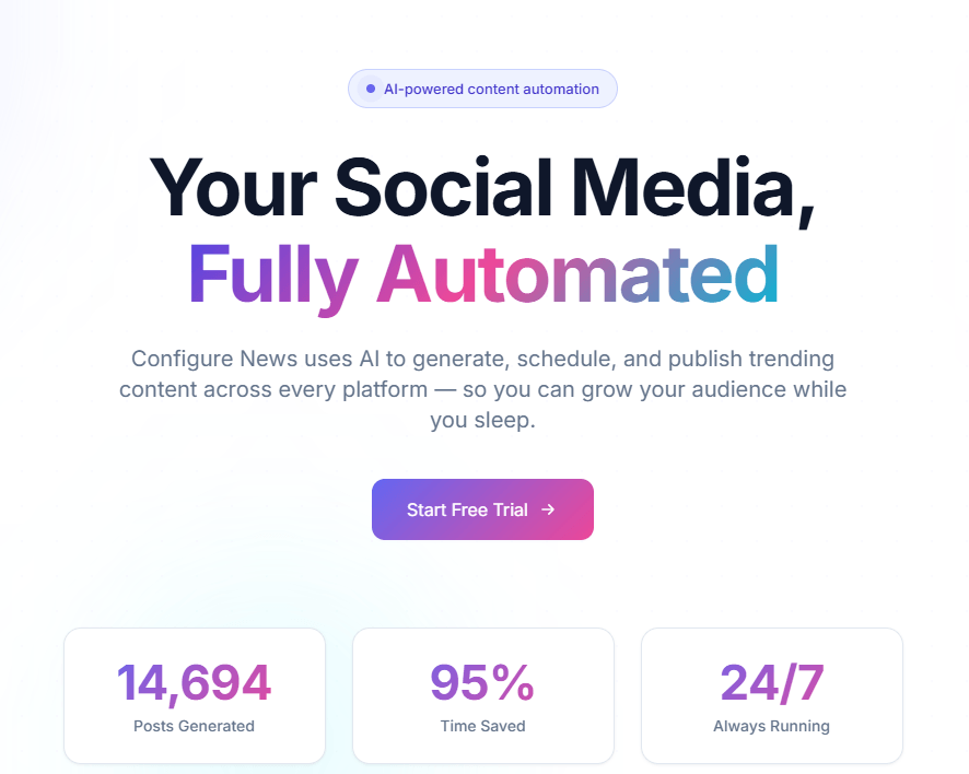 Configure News Screenshot