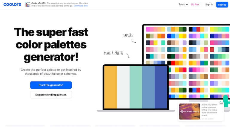 Coolors Screenshot