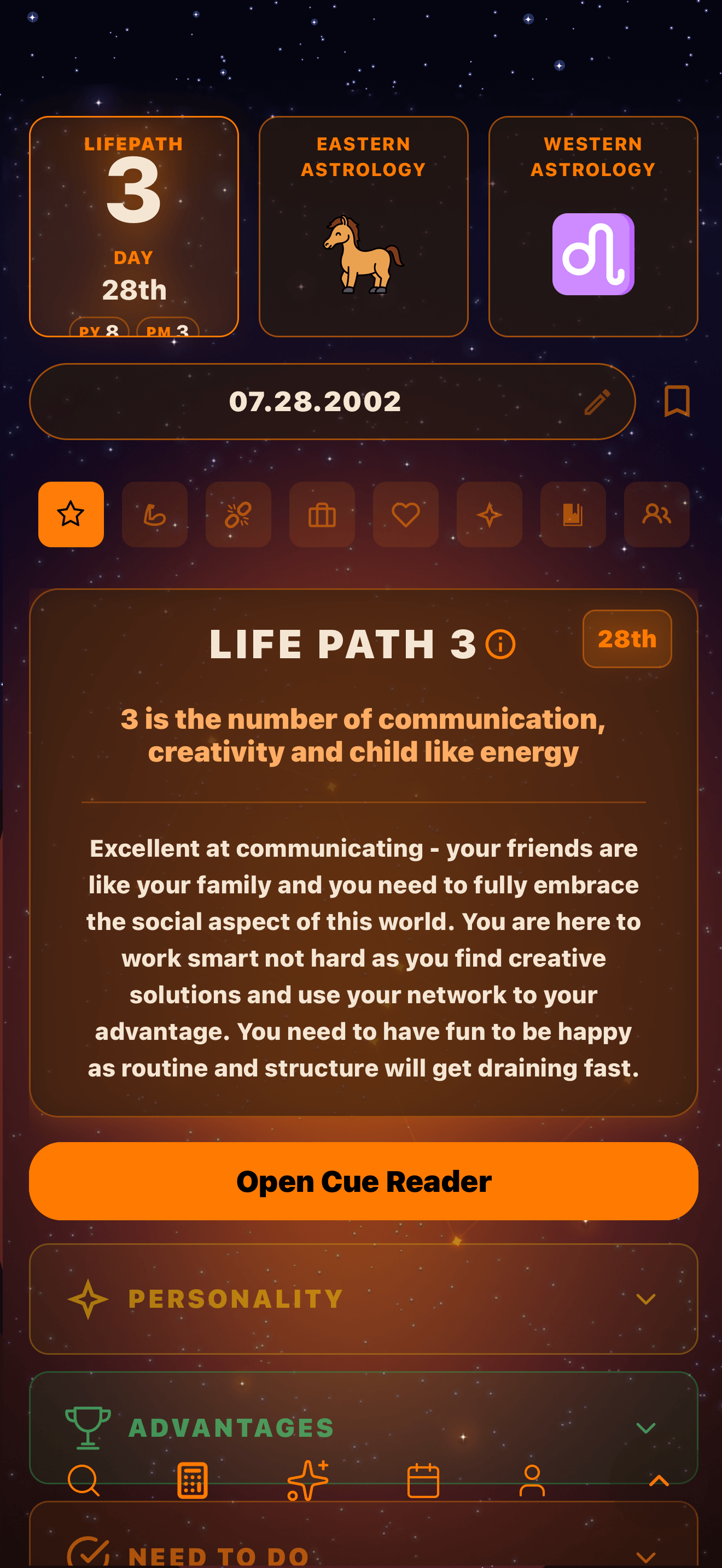 CUE APP Screenshot