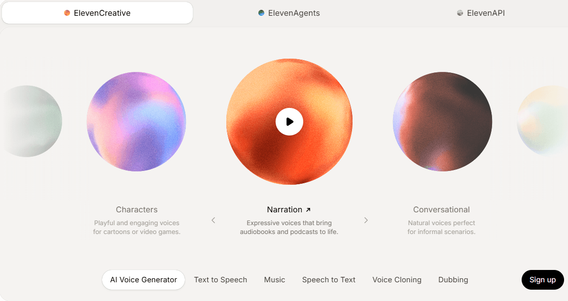 Elevenlabs Screenshot