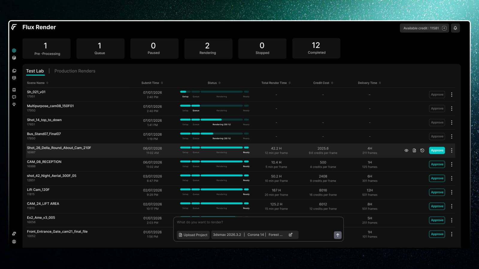 Flux Render Screenshot