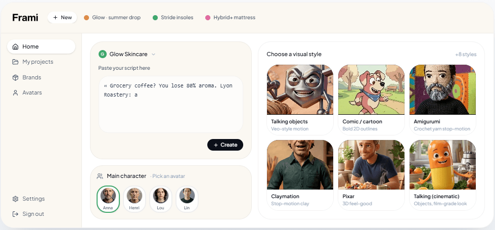 Frami Studio Screenshot