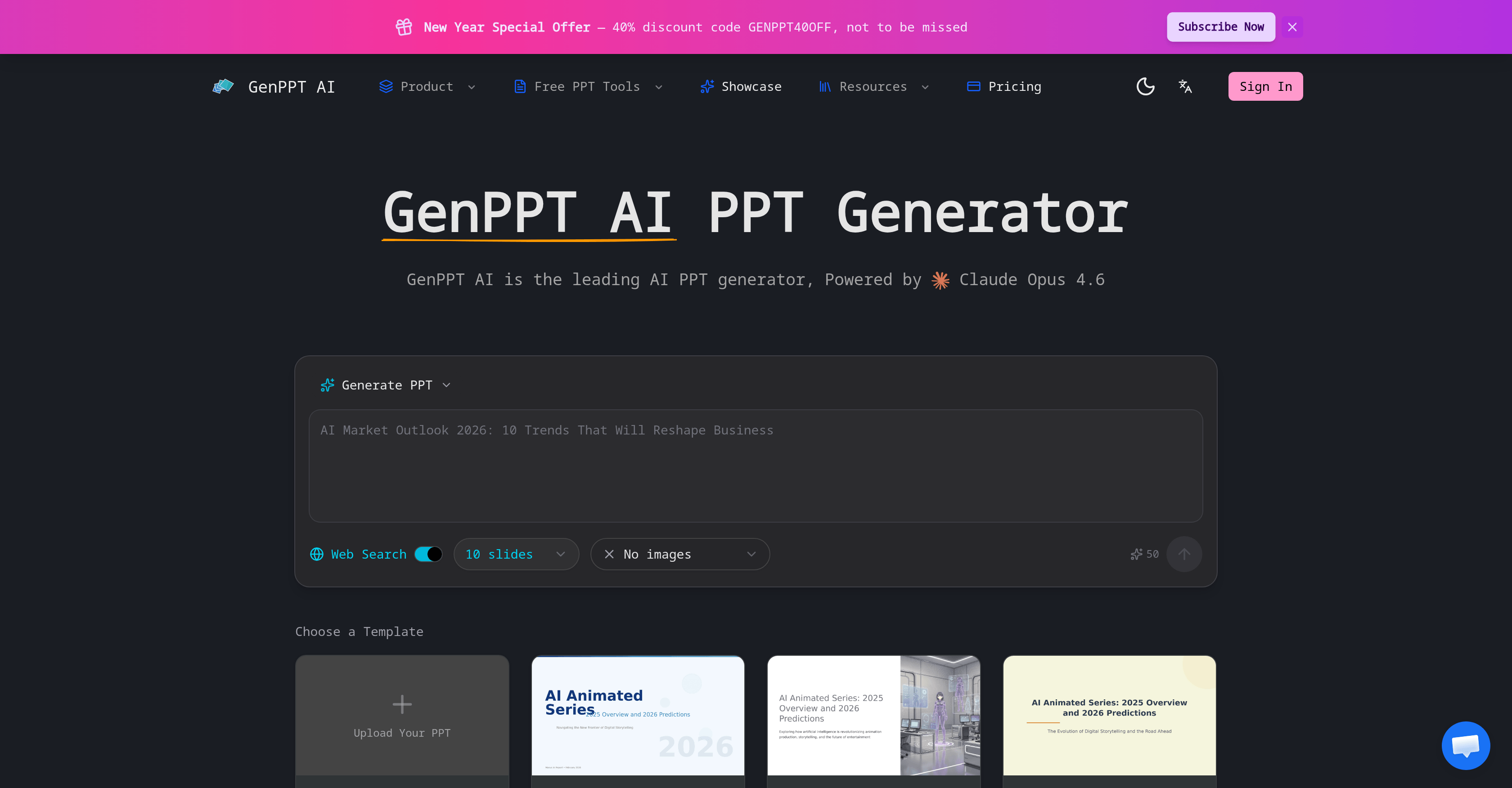 GenPPT AI Screenshot