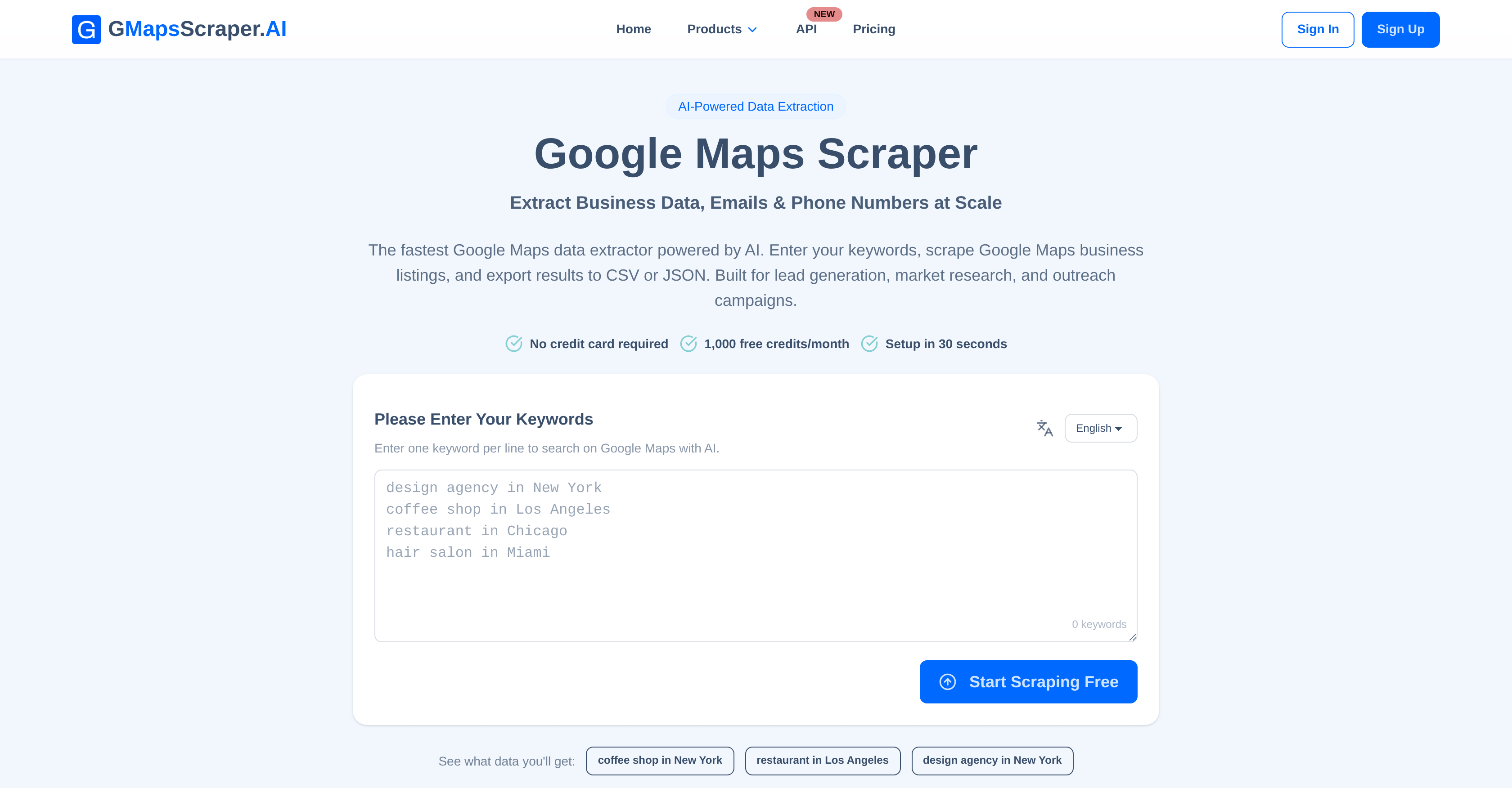 GMapsScraper AI Screenshot
