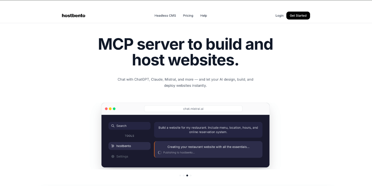 HostBento Screenshot