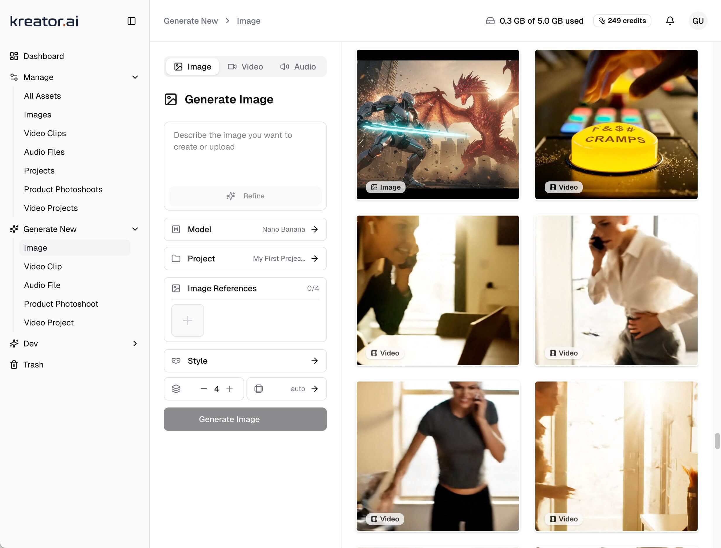 Kreator.ai Screenshot