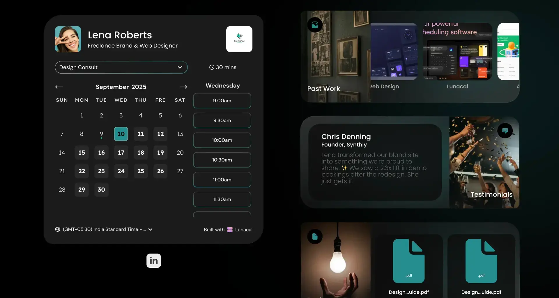 Lunacal.ai Screenshot