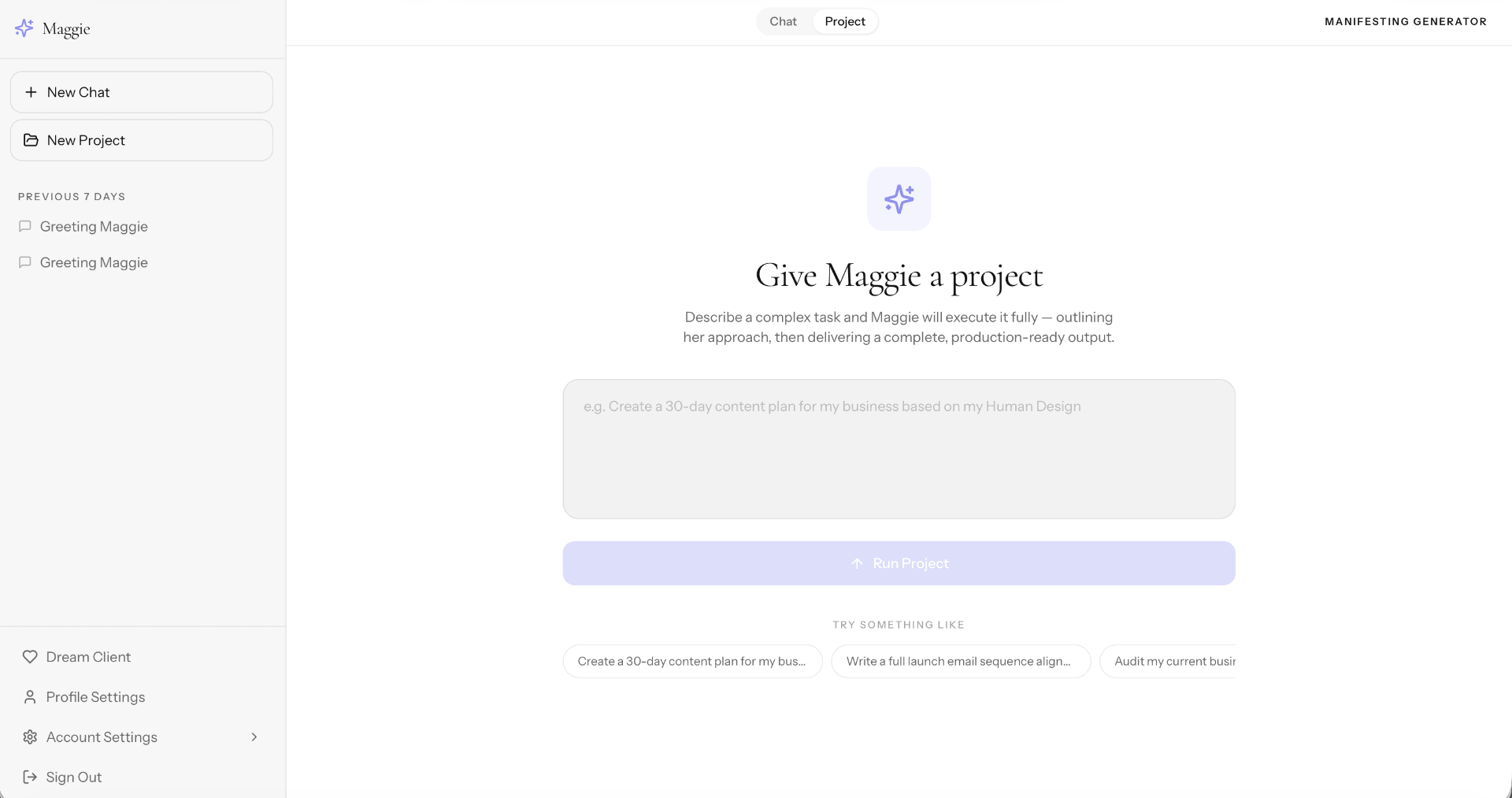 Maggie AI Screenshot