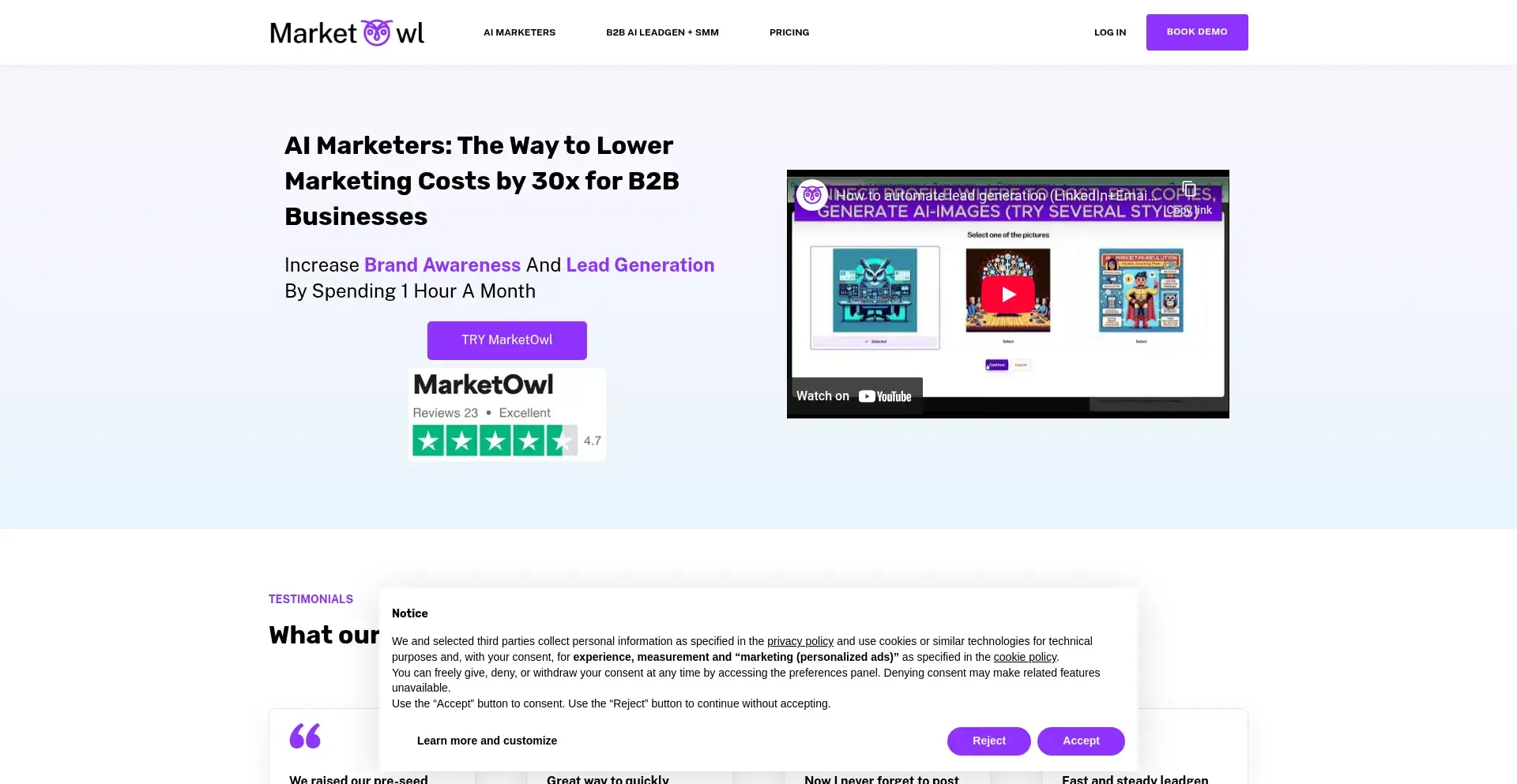 MarketOwl Screenshot