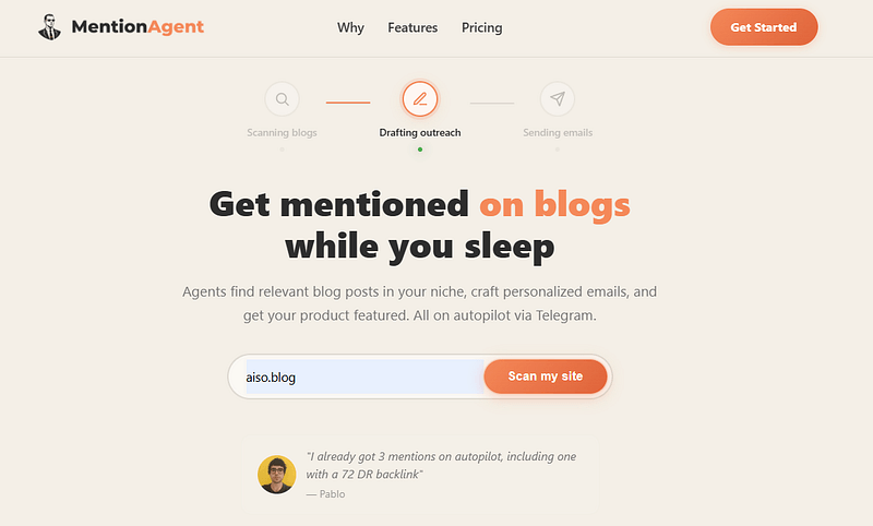 MentionAgent Screenshot