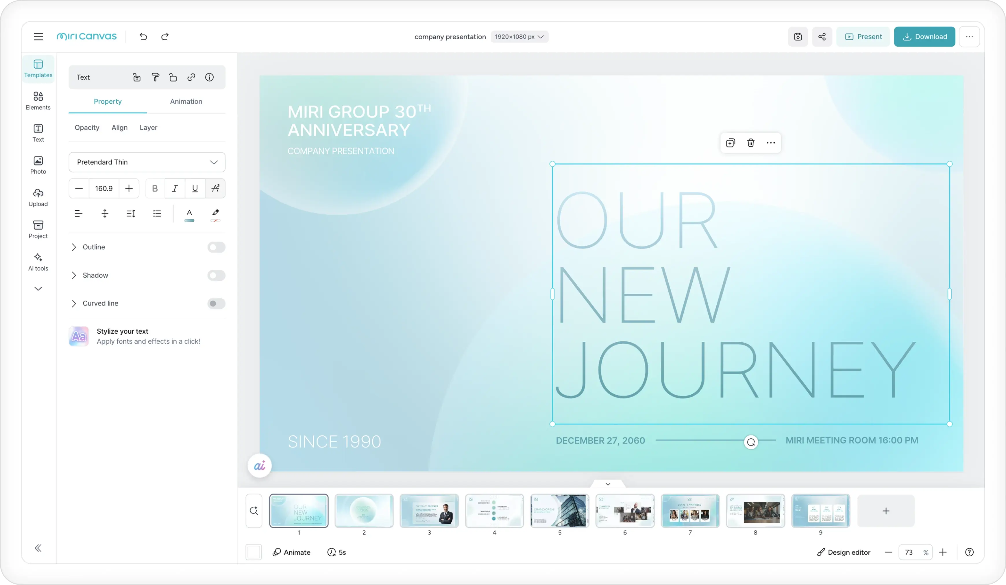 MiriCanvas Screenshot