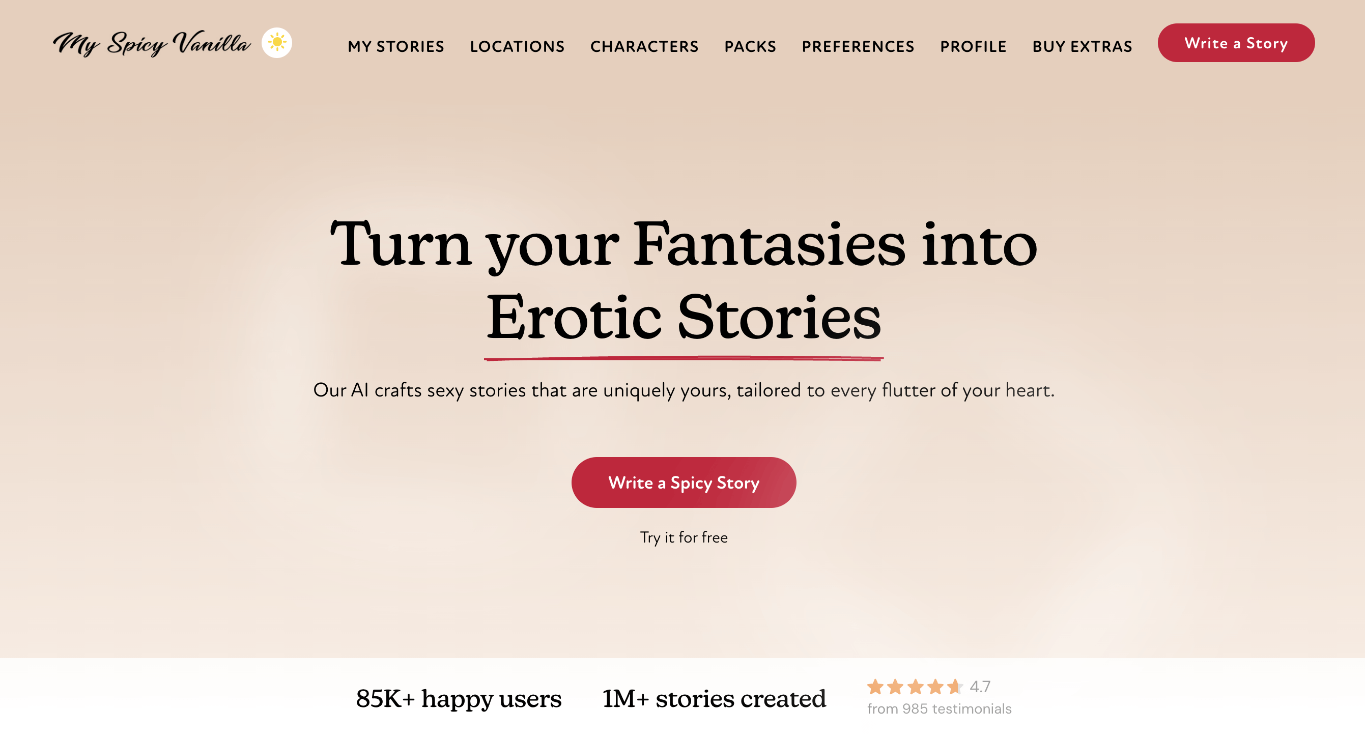 My Spicy Vanilla Screenshot