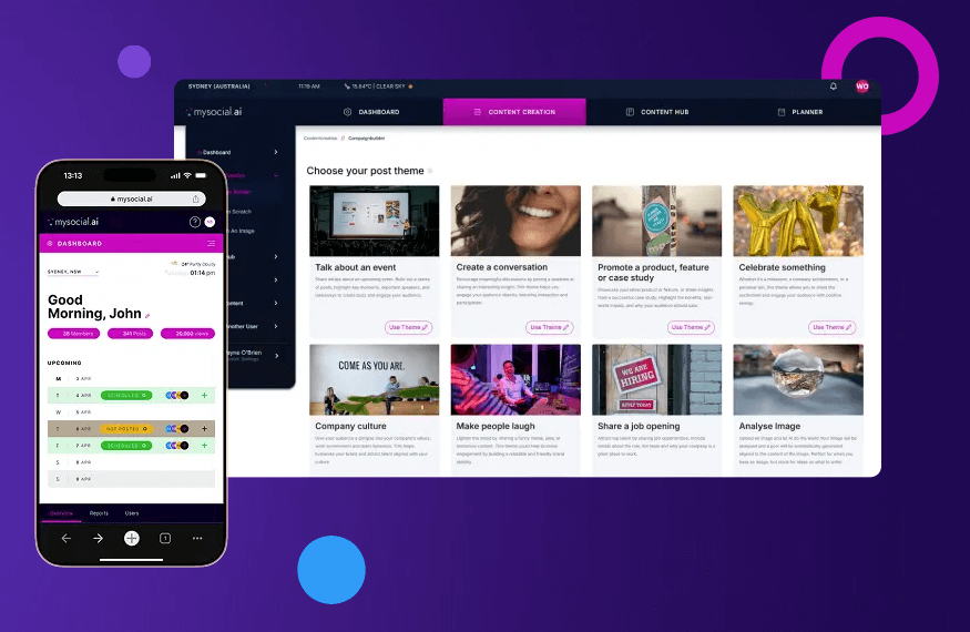 MySocial.ai Screenshot