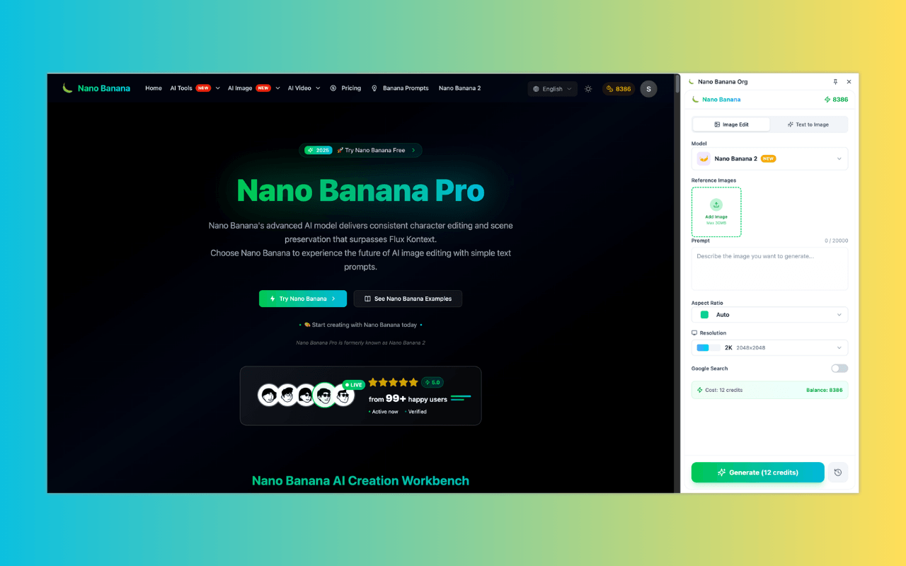 Nano Banana Pro Screenshot