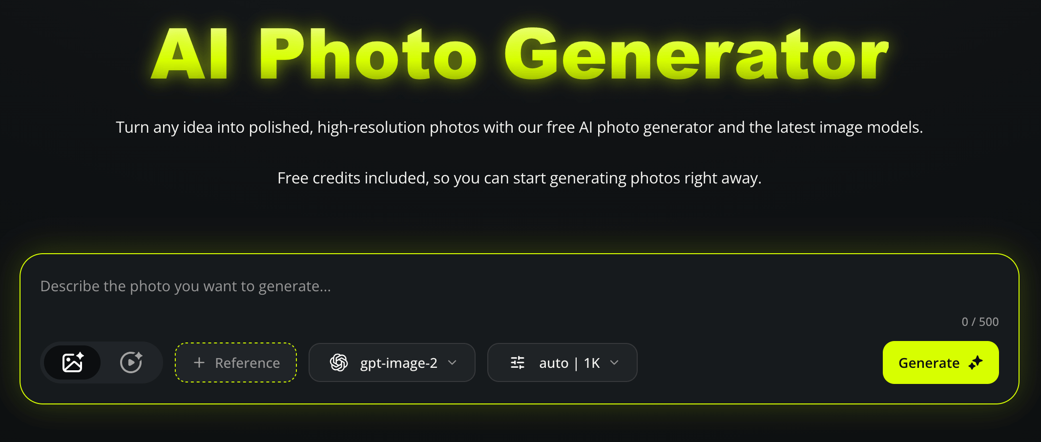 Photogenerator.ai Screenshot