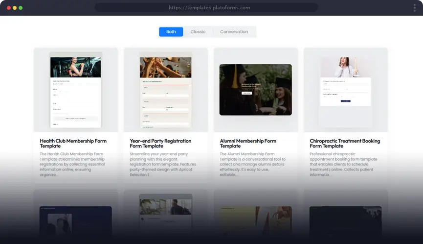 PlatoForms Screenshot