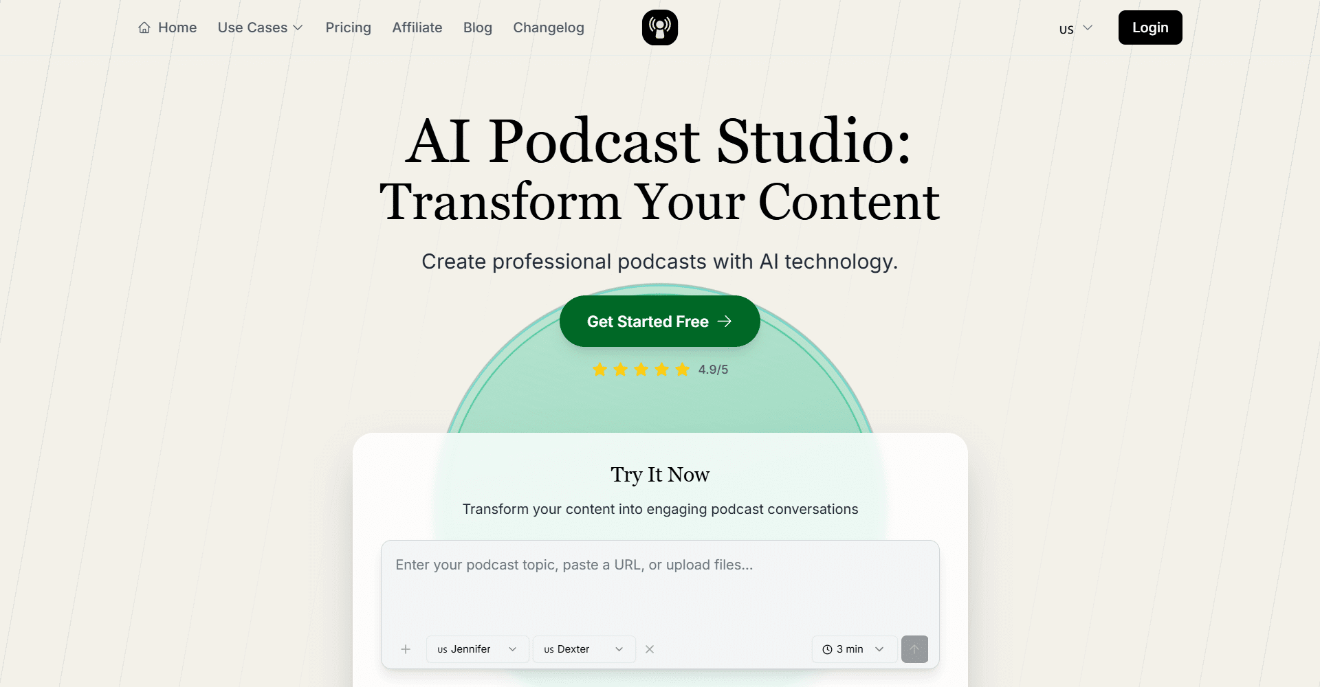 PodGen.io Screenshot