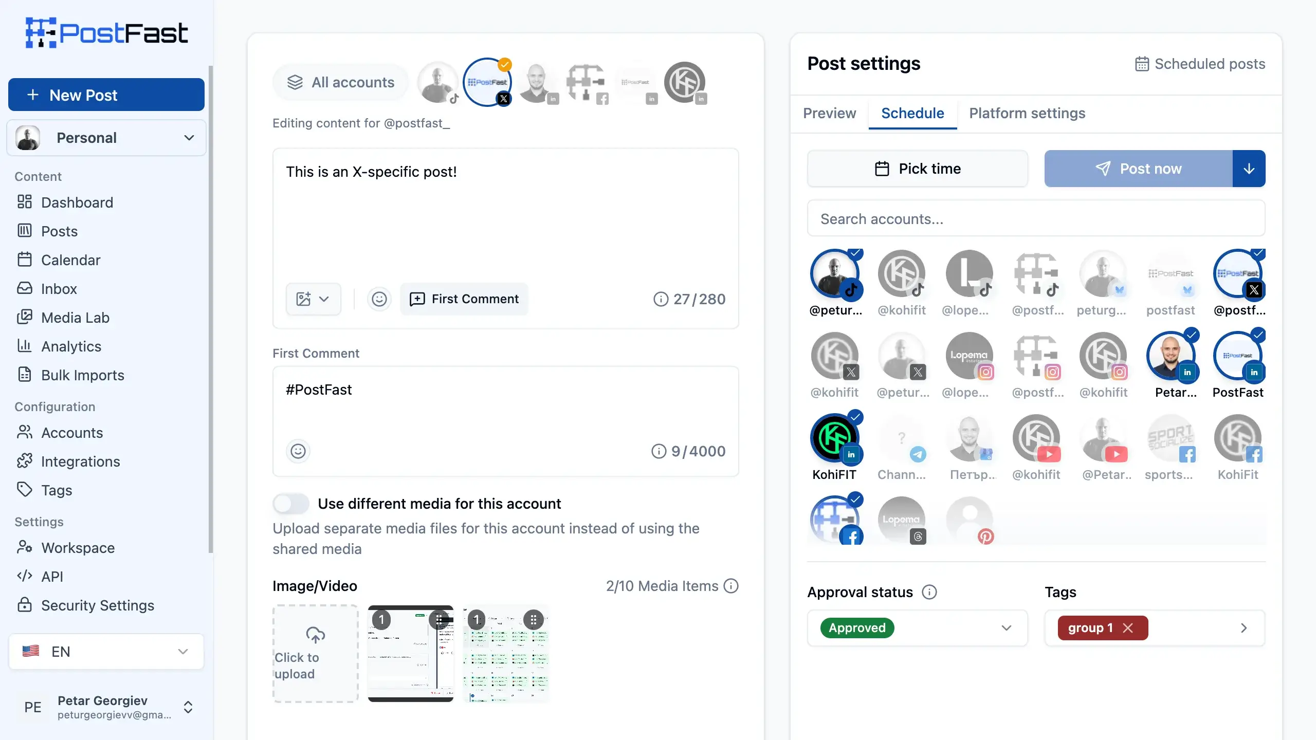 PostFast Screenshot