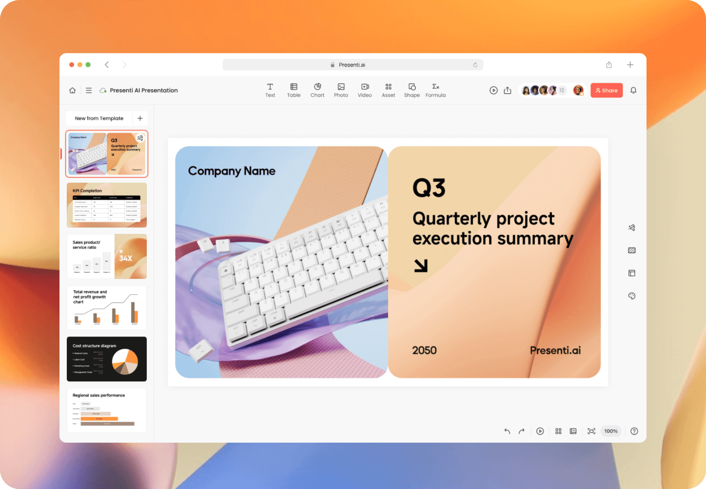 Presenti AI Screenshot