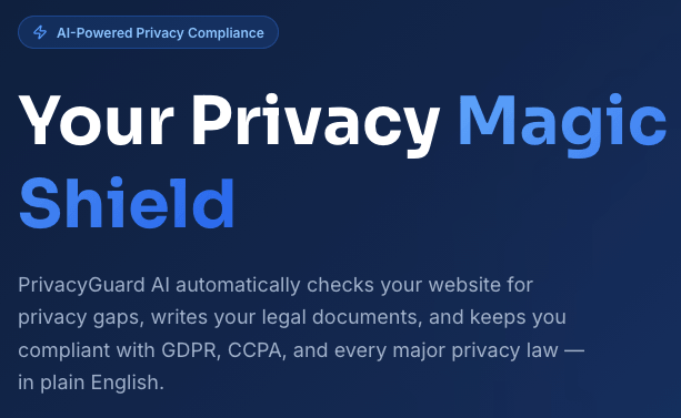 PrivacyGuard AI Screenshot