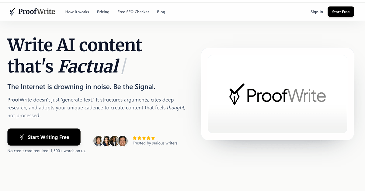 ProofWrite Screenshot