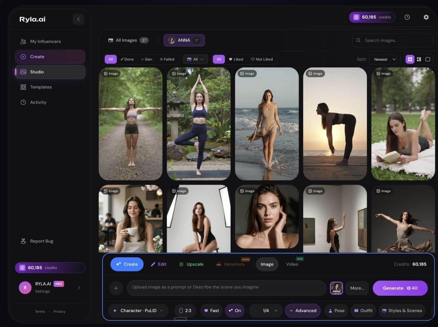 RYLA AI Screenshot