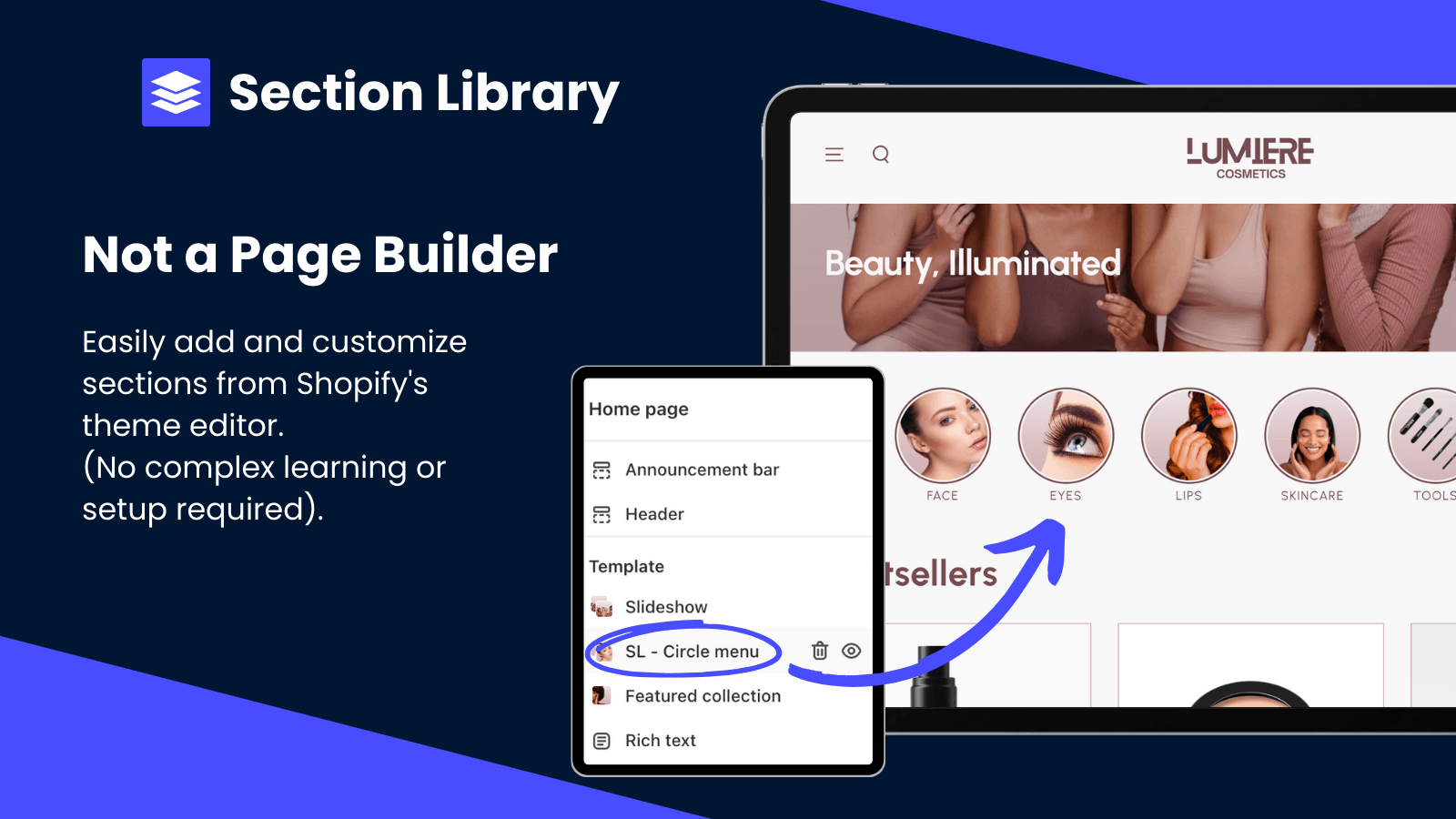Section Library Screenshot
