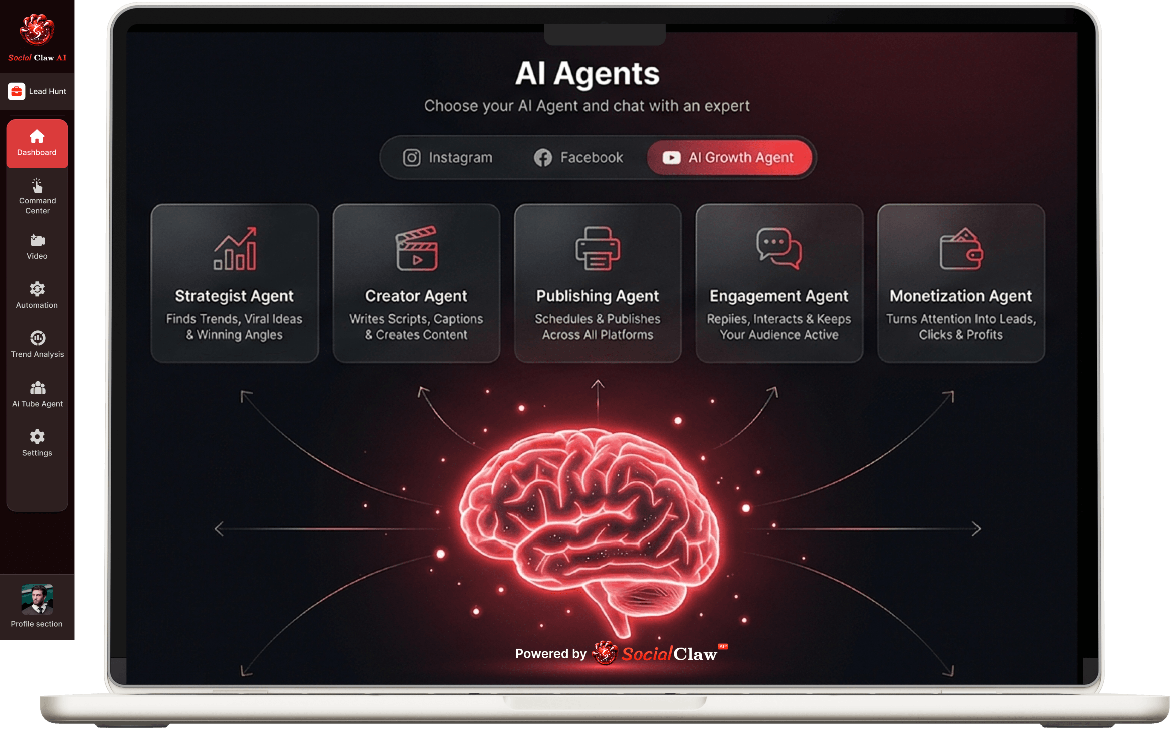 SocialClaw AI Screenshot