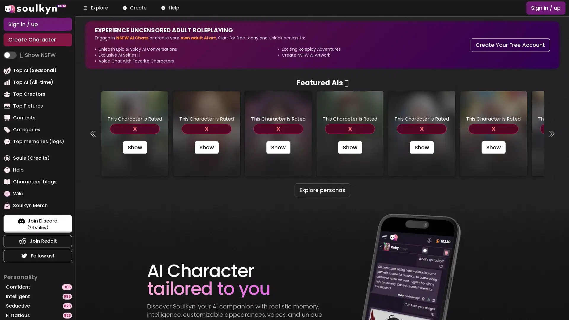 Soulkyn AI Screenshot