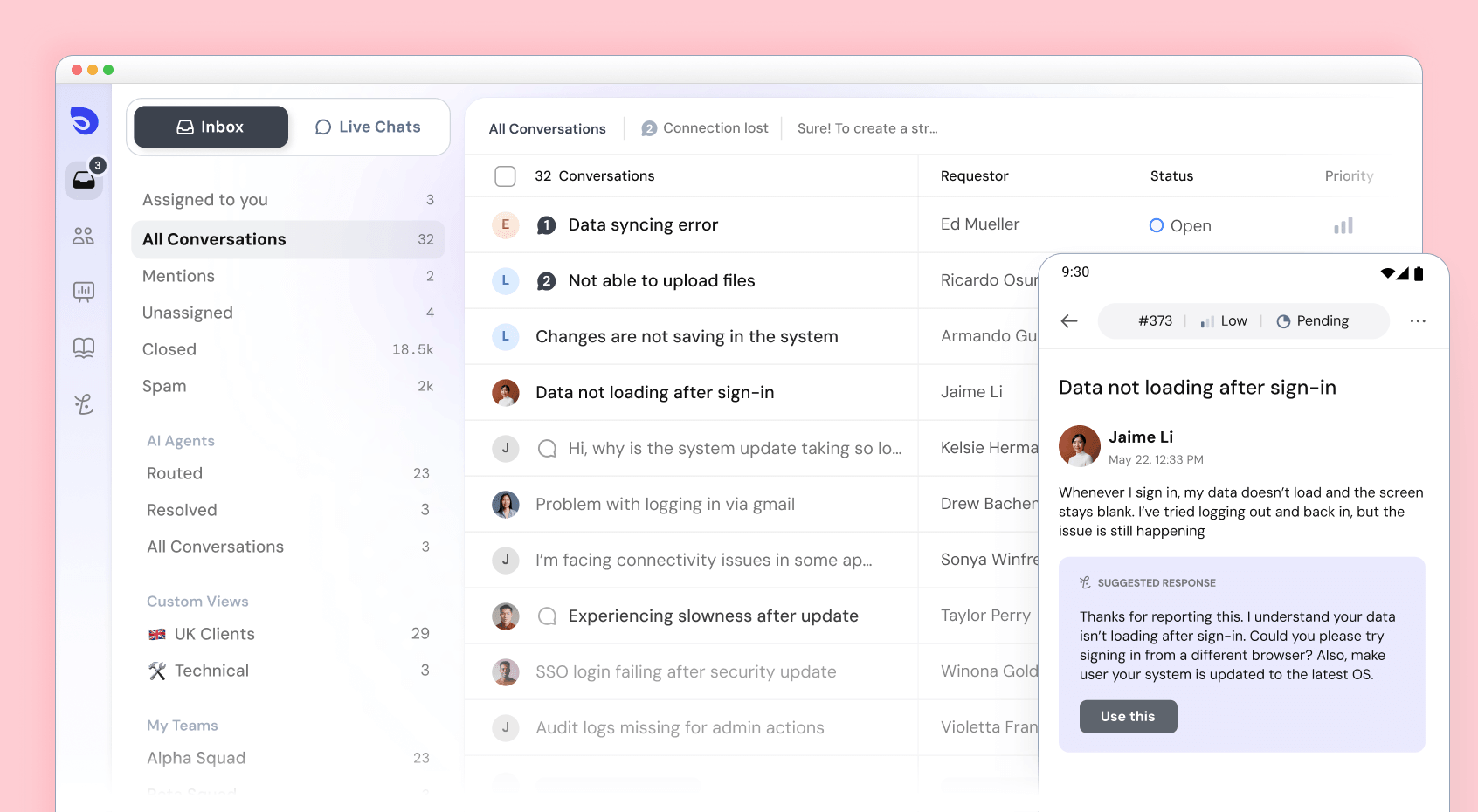 SparrowDesk Screenshot