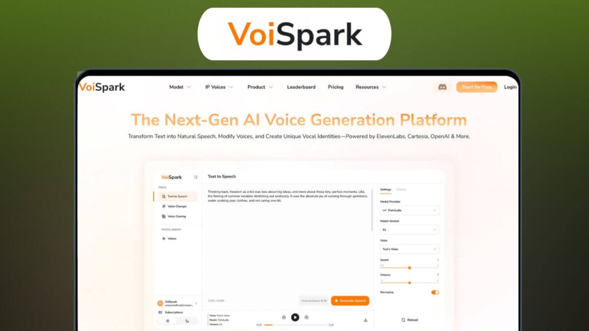 VoiSpark Screenshot