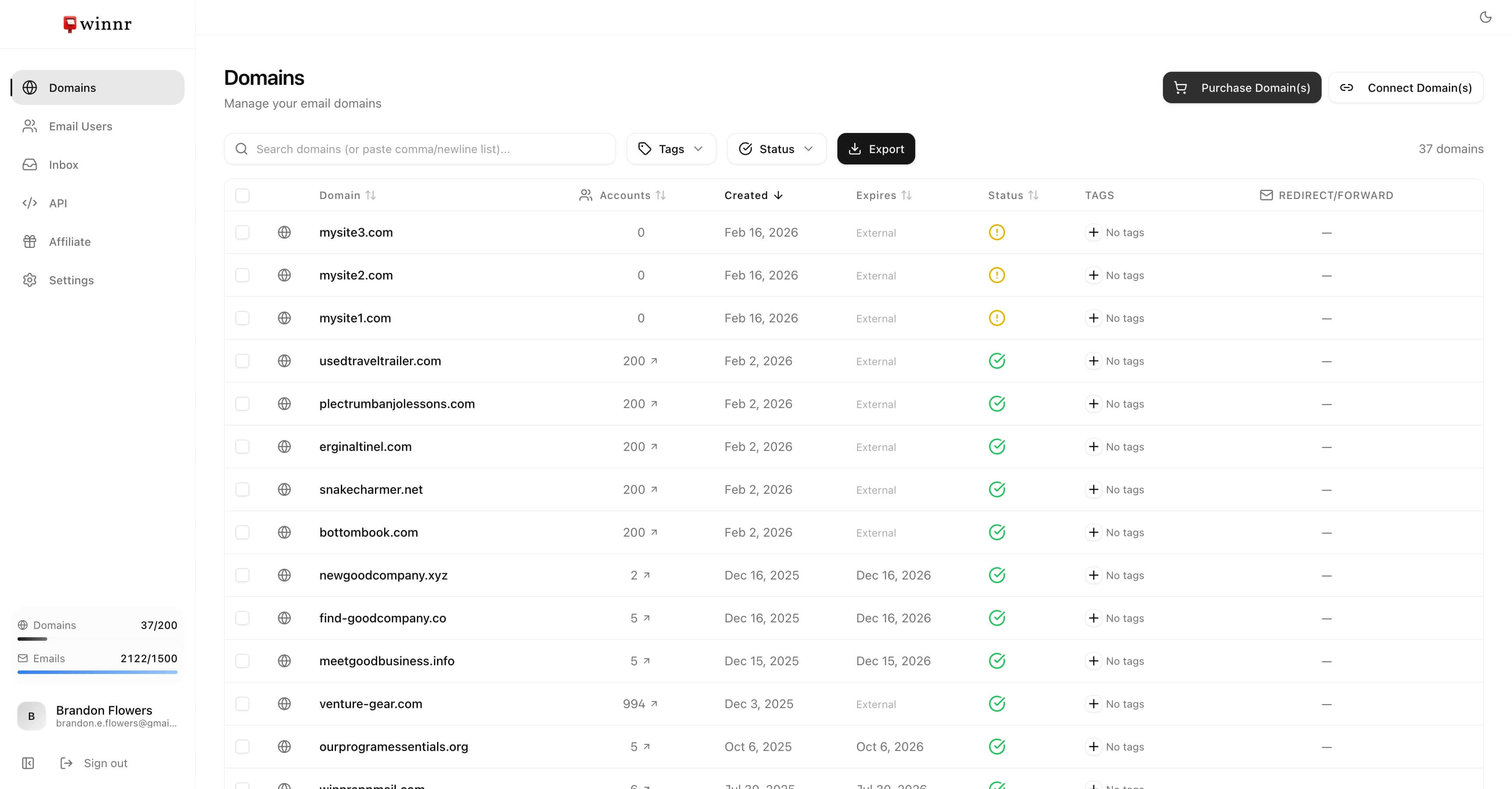 Winnr Screenshot