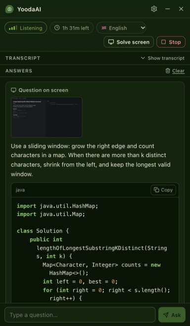 YoodaAI Screenshot